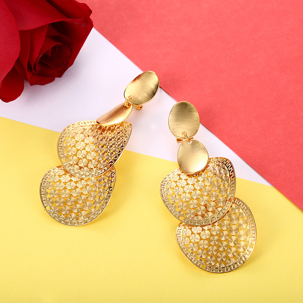 Fashion Ear Clip Gold Earring - caribbean-jewelry-llc