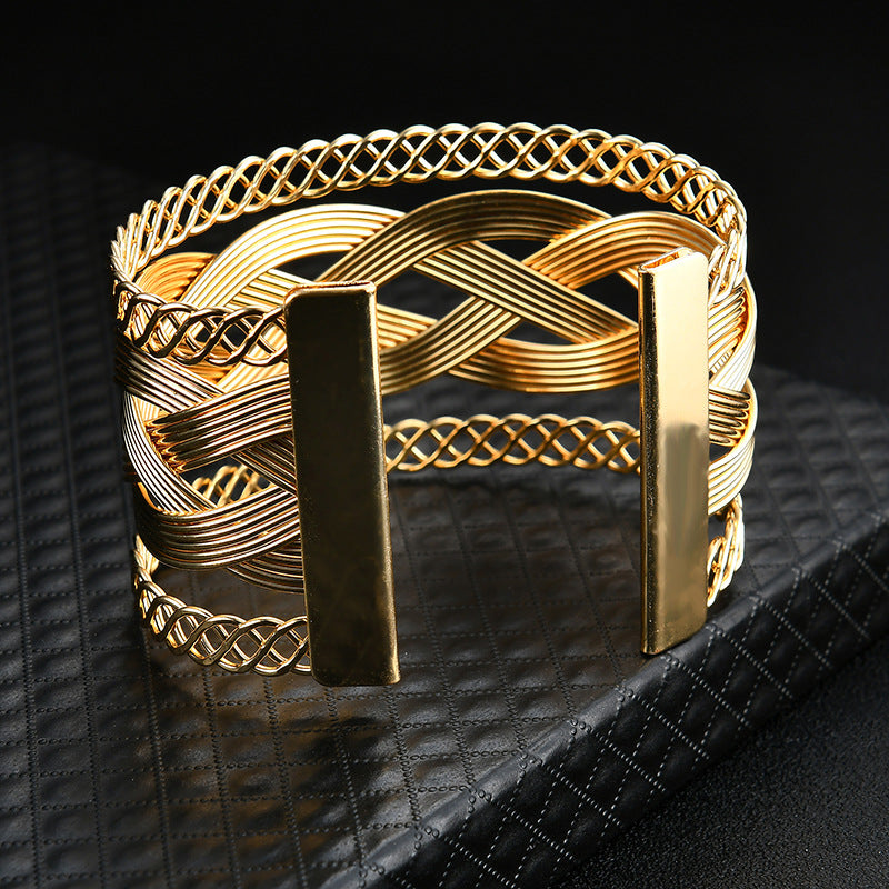 Folk-Custom Metal Plating Bracelet - caribbean-jewelry-llc